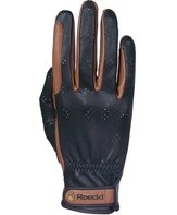 Перчатки Перчатки Roeckl кожа чёрные/коричневые